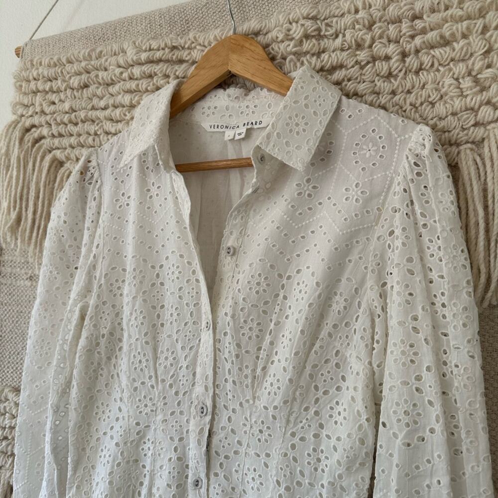 Veronica Beard Kylan Eyelet Dress - Picture 2 of 8